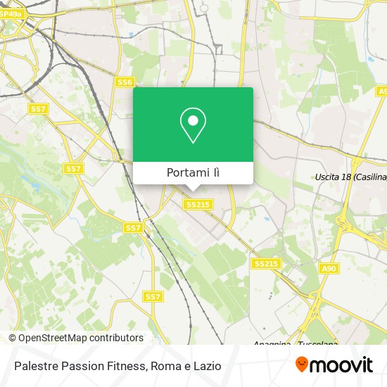 Mappa Palestre Passion Fitness