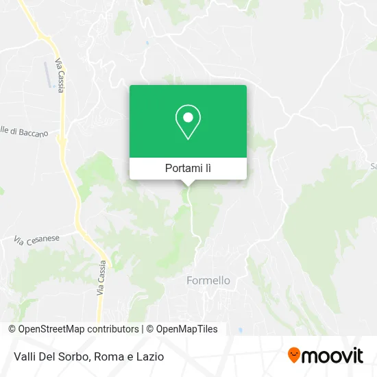 Mappa Valli Del Sorbo
