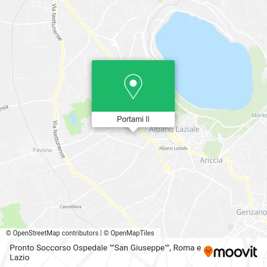 Mappa Pronto Soccorso Ospedale ""San Giuseppe""