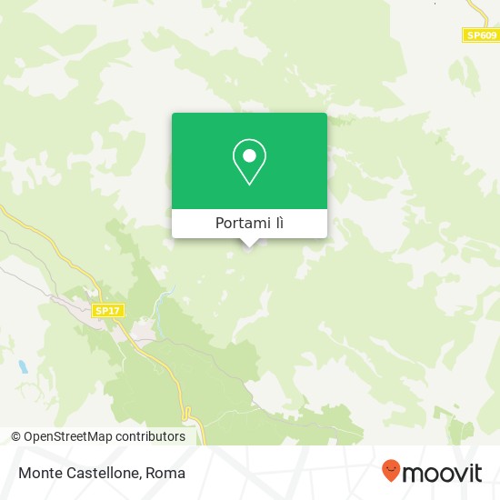 Mappa Monte Castellone