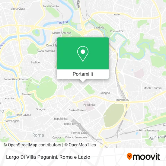 Mappa Largo Di Villa Paganini