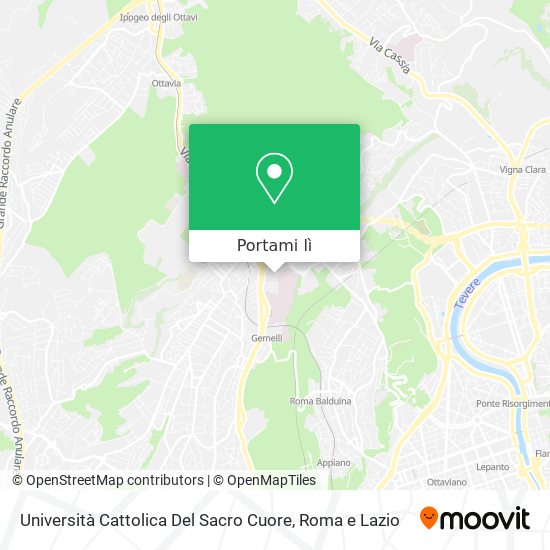 Mappa Università Cattolica Del Sacro Cuore