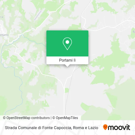 Mappa Strada Comunale di Fonte Capoccia
