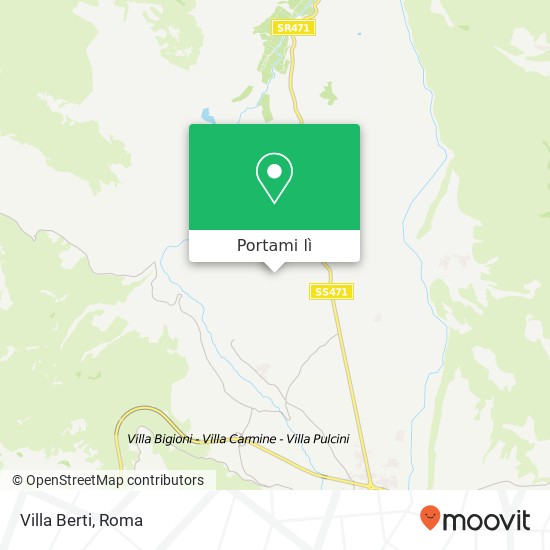 Mappa Villa Berti