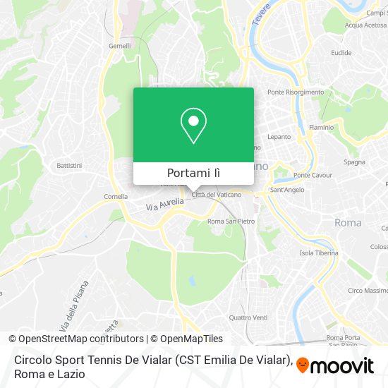 Mappa Circolo Sport Tennis De Vialar (CST Emilia De Vialar)