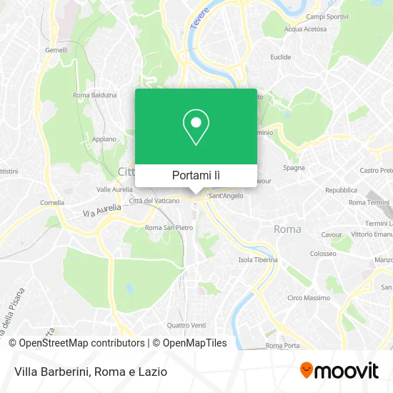 Mappa Villa Barberini