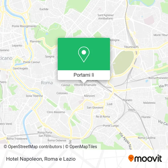 Mappa Hotel Napoleon