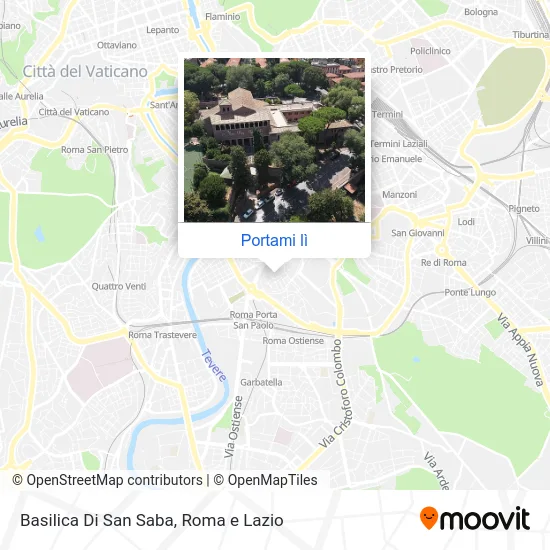Mappa Basilica Di San Saba