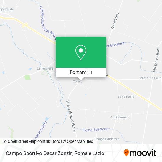 Mappa Campo Sportivo Oscar Zonzin