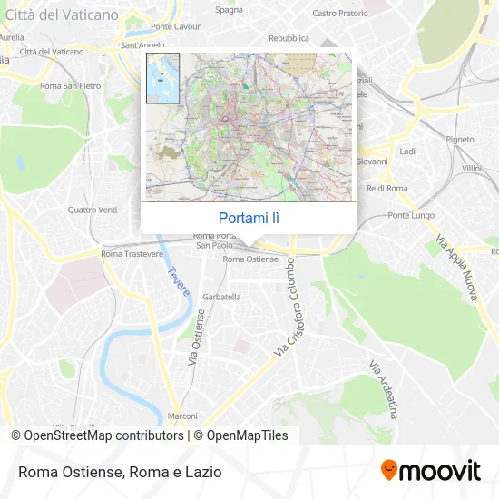 Mappa Roma Ostiense