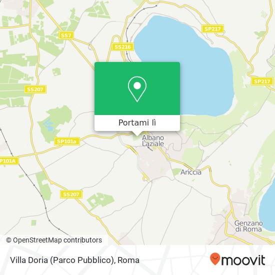 Mappa Villa Doria (Parco Pubblico)