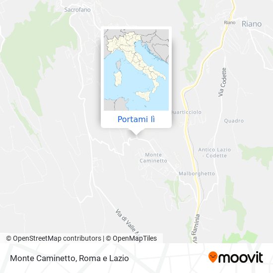 Mappa Monte Caminetto