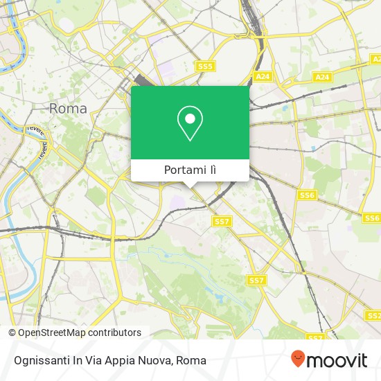 Mappa Ognissanti In Via Appia Nuova