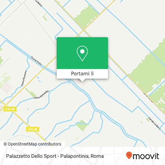 Mappa Palazzetto Dello Sport - Palapontinia