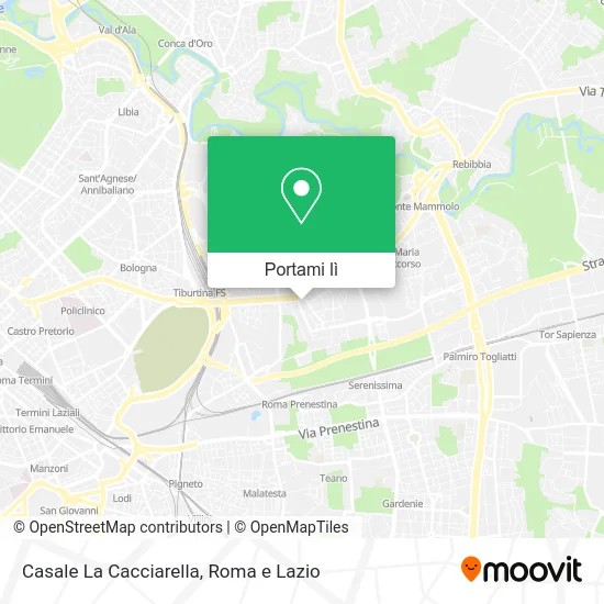 Mappa Casale La Cacciarella