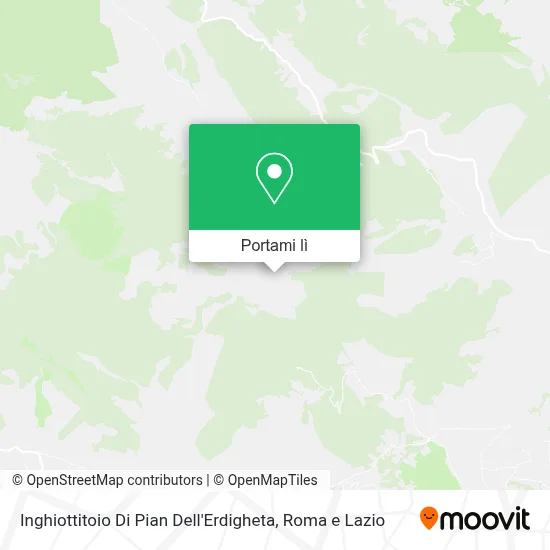Mappa Inghiottitoio Di Pian Dell'Erdigheta