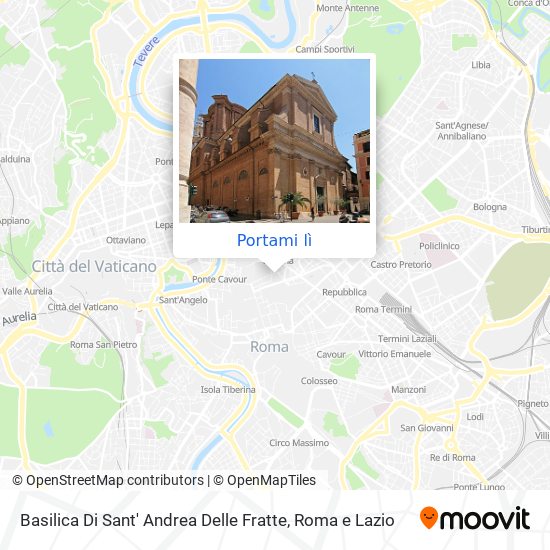 Mappa Basilica Di Sant' Andrea Delle Fratte