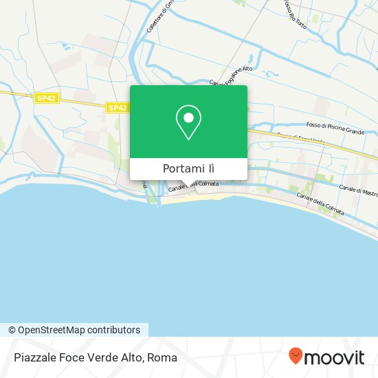 Mappa Piazzale Foce Verde Alto