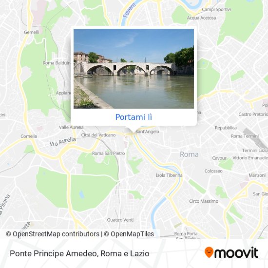Mappa Ponte Principe Amedeo