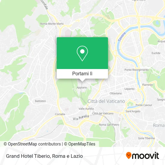 Mappa Grand Hotel Tiberio