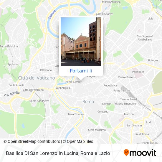 Mappa Basilica Di San Lorenzo In Lucina