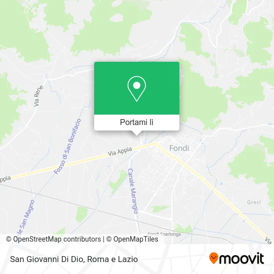 Mappa San Giovanni Di Dio