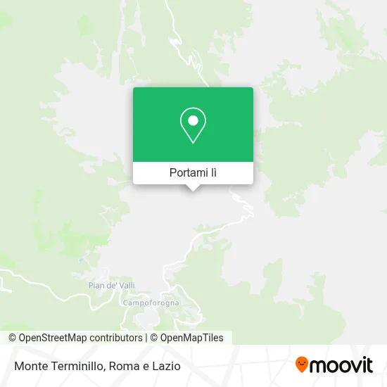 Mappa Monte Terminillo