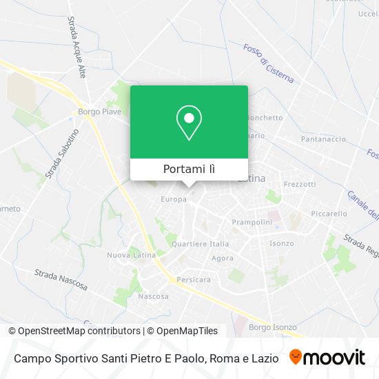 Mappa Campo Sportivo Santi Pietro E Paolo