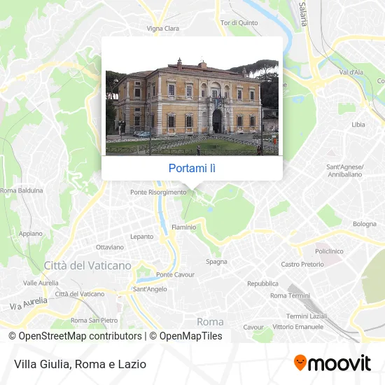 Mappa Villa Giulia