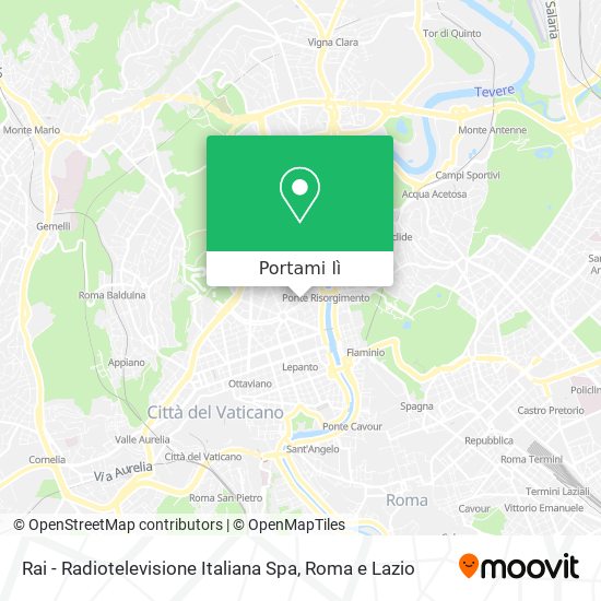 Mappa Rai - Radiotelevisione Italiana Spa