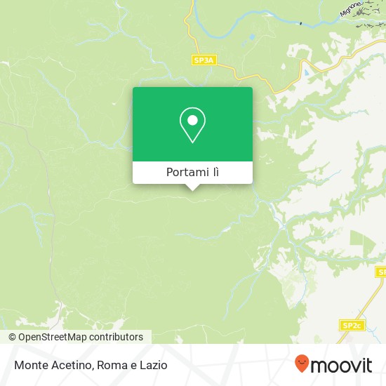 Mappa Monte Acetino