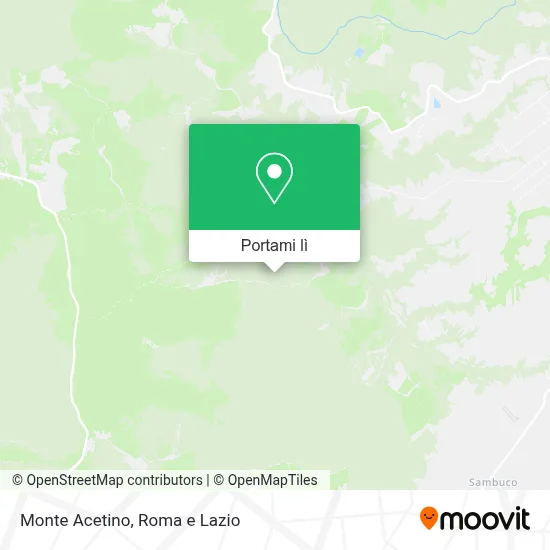 Mappa Monte Acetino