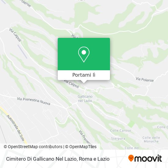 Mappa Cimitero Di Gallicano Nel Lazio