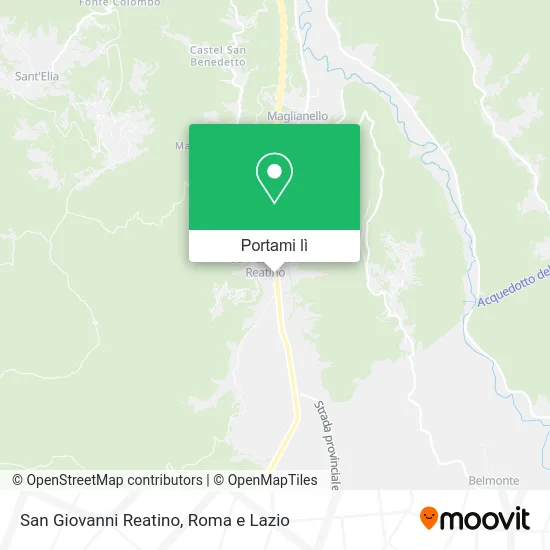 Mappa San Giovanni Reatino