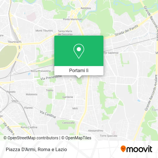 Mappa Piazza D'Armi