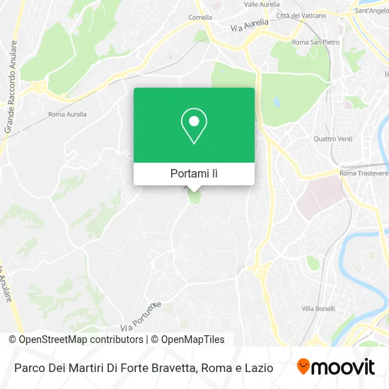 Mappa Parco Dei Martiri Di Forte Bravetta