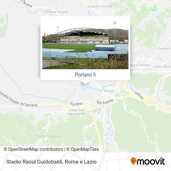 Mappa Stadio Raoul Guidobaldi