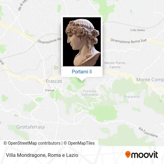 Mappa Villa Mondragone