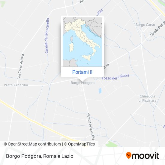 Mappa Borgo Podgora