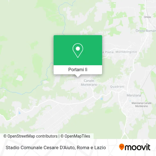 Mappa Stadio Comunale Cesare D'Aiuto