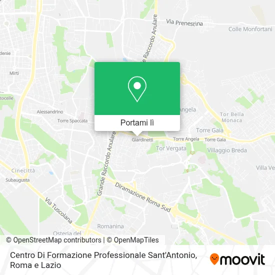 Mappa Centro Di Formazione Professionale Sant'Antonio