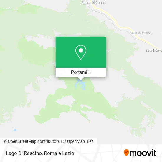 Mappa Lago Di Rascino