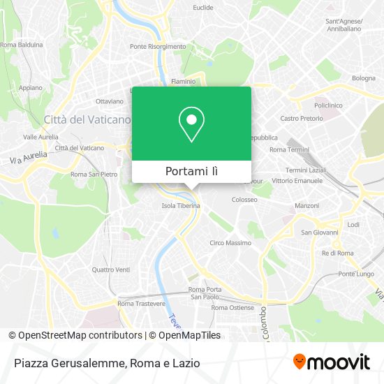 Mappa Piazza Gerusalemme