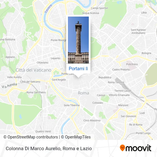 Mappa Colonna Di Marco Aurelio