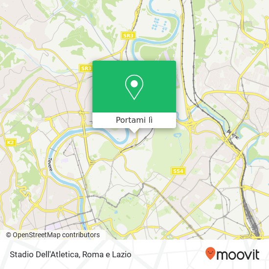 Mappa Stadio Dell'Atletica