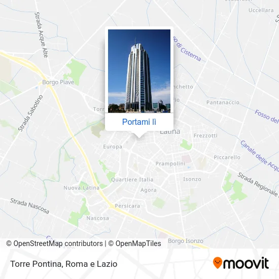 Mappa Torre Pontina