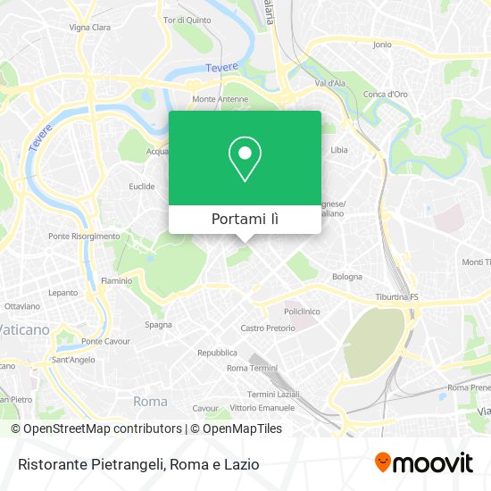 Mappa Ristorante Pietrangeli