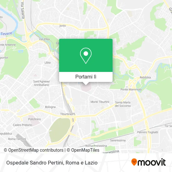 Mappa Ospedale Sandro Pertini