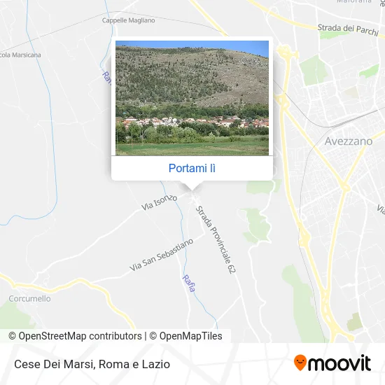 Mappa Cese Dei Marsi