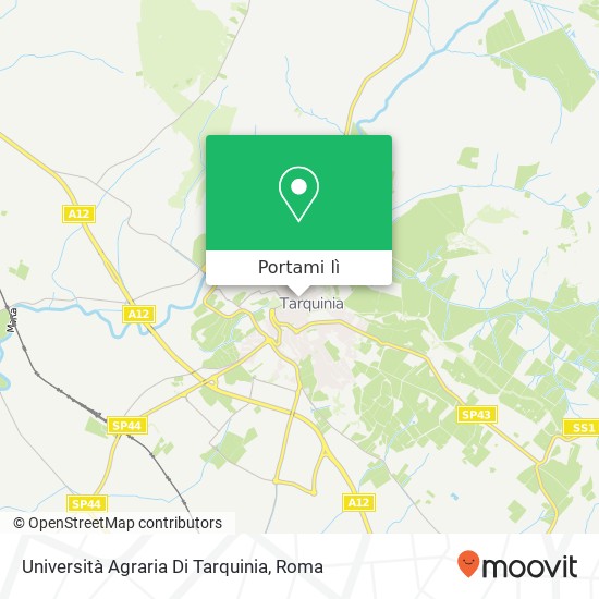 Mappa Università Agraria Di Tarquinia